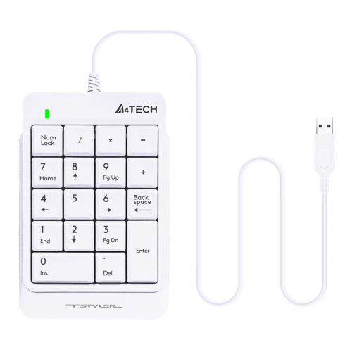 Числовой блок для ноутбука A4Tech Fstyler FK13 USB slim white 1 Числовой блок для ноутбука A4Tech Fstyler FK13 USB slim white 1