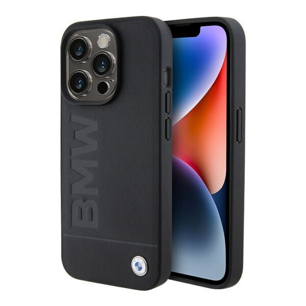 BMW для Galaxy Z Flip5 чехол Signature Leather Logo imprint Hard Beige 1