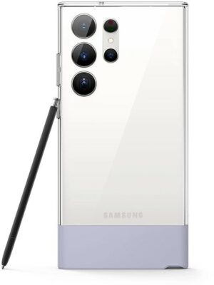 Elago для Galaxy S23 Ultra чехол GLIDE (tpu+pc) Transparent/Purple 1