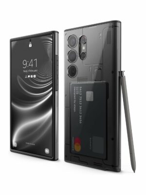 Elago для Galaxy S24 Ultra чехол X-RAY (pc/tpu) with Card storage Black/Clear