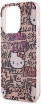 Hello Kitty для iPhone 14 Pro чехол PC/TPU Graffiti Tags Hard Pink 1