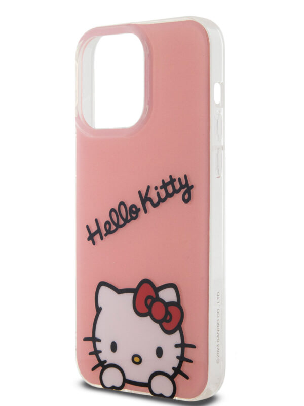 Hello Kitty для iPhone 14 Pro Max чехол Crossbody PC/TPU Dreaming Kitty + PU Strass strap Hard Pink 1