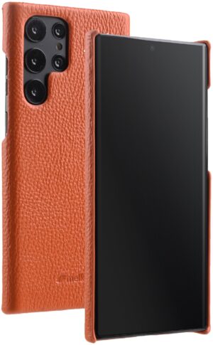 Кожаный чехол накладка Melkco SC для Galaxy S23 Ultra Серый 1