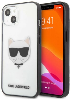 Lagerfeld для iPhone 13 чехол PC/TPU NFT Choupette Hard Transparent 1