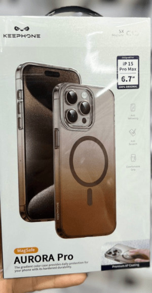 Накладка Keephone AirBuff series KP-MC0150 для iPhone 15Pro titanium 1