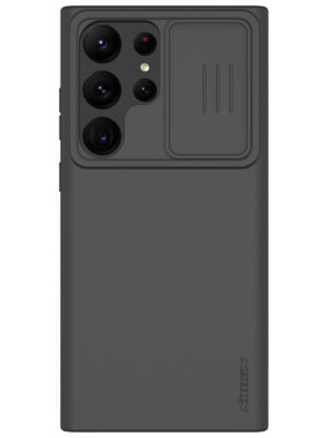 Nillkin для Galaxy S23 Ultra чехол CamShield Silky Silicone Elegant Black 1
