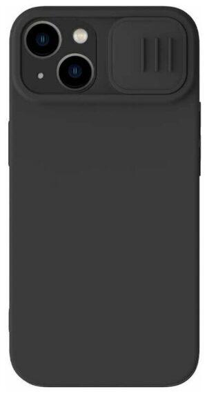 Nillkin для iPhone 14 чехол CamShield Silky Magnetic Silicone Elegant Black 1