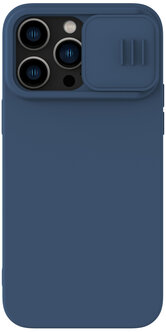 Nillkin для iPhone 14 Pro Max чехол CamShield Silky Magnetic Silicone Midnight Blue 1