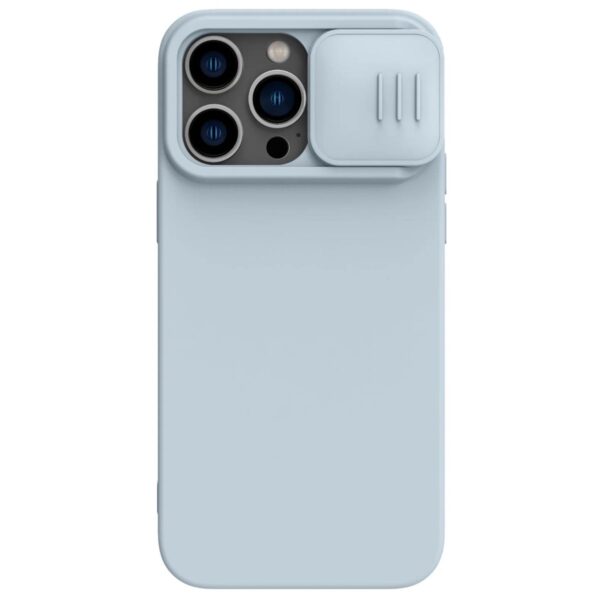 Nillkin для iPhone 14 Pro Max чехол CamShield Silky Magnetic Silicone Star Gray 1