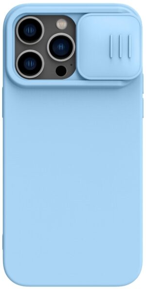 Nillkin для iPhone 14 Pro Max чехол CamShield Silky Silicone Blue Haze 1