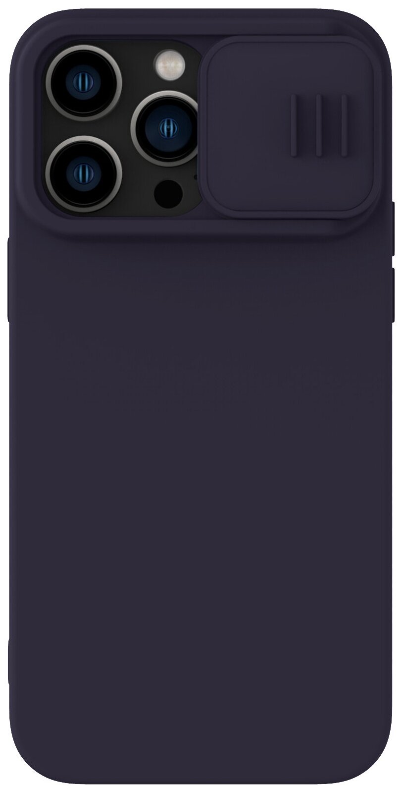 Nillkin для iPhone 14 Pro Max чехол CamShield Silky Silicone Dark Purple 1 Nillkin для iPhone 14 Pro Max чехол CamShield Silky Silicone Dark Purple 1
