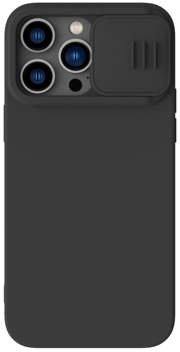 Nillkin для iPhone 14 Pro Max чехол CamShield Silky Silicone Elegant Black 1
