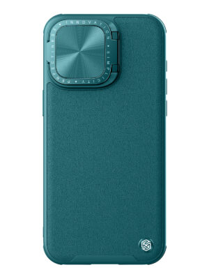 Nillkin для iPhone 15 Pro Max чехол CamShield ProP PU Leather Green 1