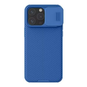 Nillkin для iPhone 15 Pro Max чехол CamShield ProP PU Leather Magnetic Blue 1