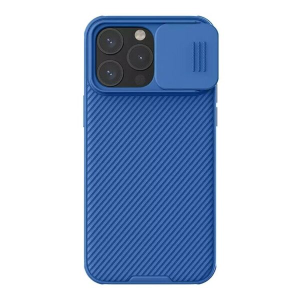Nillkin для iPhone 15 Pro Max чехол CamShield ProP PU Leather Magnetic Blue 1