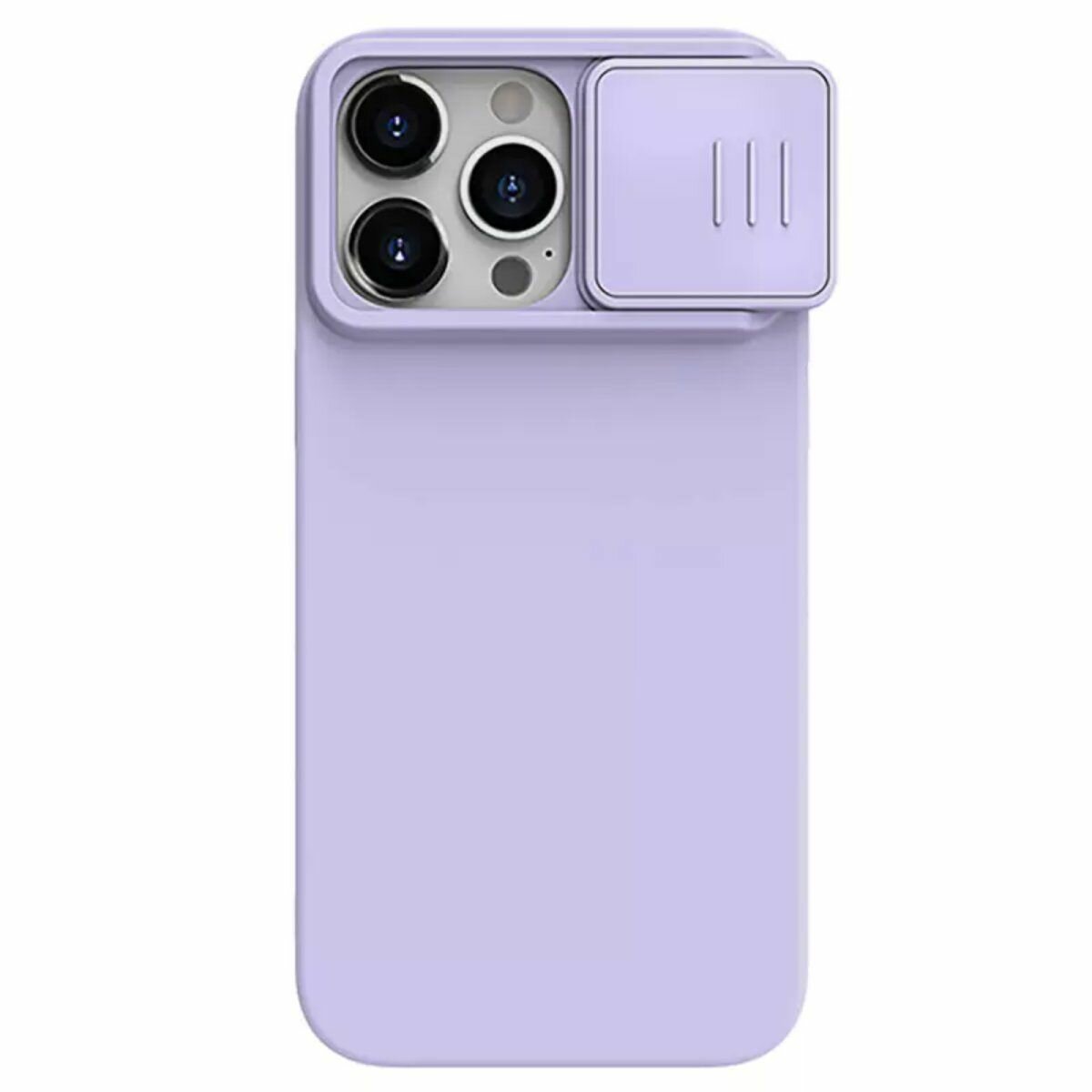 Nillkin для iPhone 15 Pro Max чехол CamShield Silky Magnetic Silicone Misty Purple 1 Nillkin для iPhone 15 Pro Max чехол CamShield Silky Magnetic Silicone Misty Purple 1