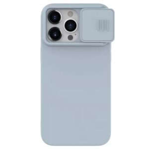 Nillkin для iPhone 15 Pro Max чехол CamShield Silky Magnetic Silicone Star-Gray 1