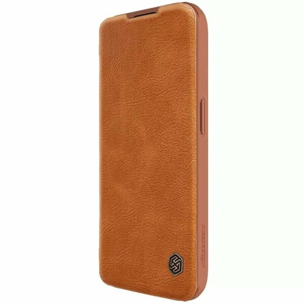 Nillkin для iPhone 15 Pro Max чехол QIN Pro Booktype Brown 1