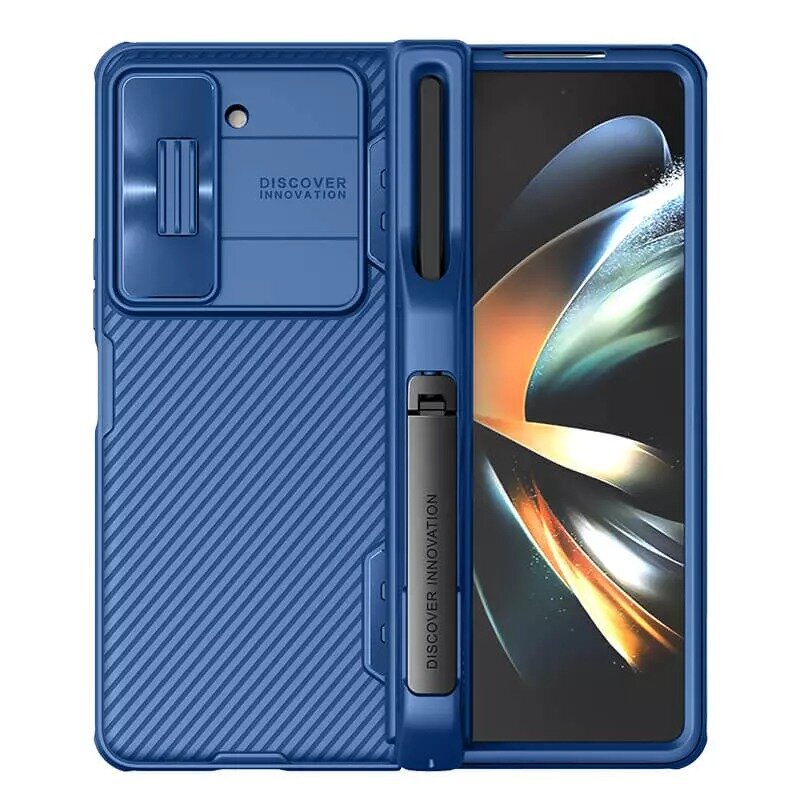 Nillkin для Samsung Galaxy Z Fold5 5G чехол CamShield Fold (Pen holder) Blue 1 Nillkin для Samsung Galaxy Z Fold5 5G чехол CamShield Fold (Pen holder) Blue 1