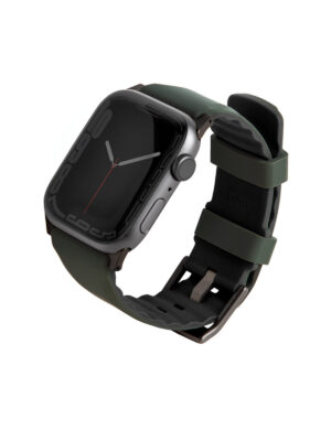 Uniq для Apple Watch 49/45/44/42 mm ремешок Linus Airosoft silicone strap Lime Green 1