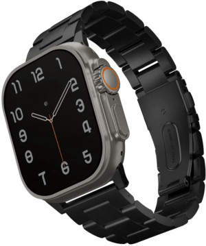 Uniq для Apple Watch 49/45/44/42 mm ремешок OSTA Steel Strap with Self-Adjustable Links Black 1