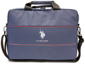 U.S. Polo Assn. для ноутбуков 15" сумка Computer Bag Textured pattern Double Horse logo Navy 1