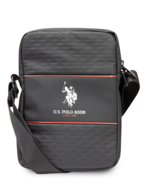 U.S. Polo Assn. для планшетов 10" сумка Tablet Bag Textured pattern Double Horse logo Black