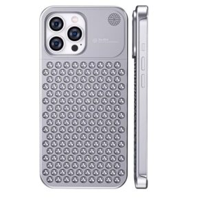 Алюминиевый чехол в стиле Mac Pro для iPhone 15 Pro Max, серебристый 1