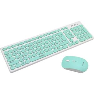 Компл беспров клав+мышь Smartbuy 250288 ONE бело-зеленый (SBC-250288AG-WG)