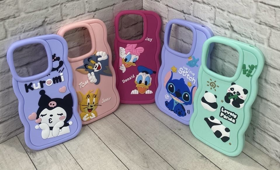 Силиконовая-мультяшная накладка Xiaomi Redmi Note 13 4G Kuromi 1 Силиконовая-мультяшная накладка Xiaomi Redmi Note 13 4G Kuromi 1