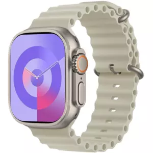 Умные часы HK9 Ultra 2 Max Titanium Case 49mm Серо-Золотые 1