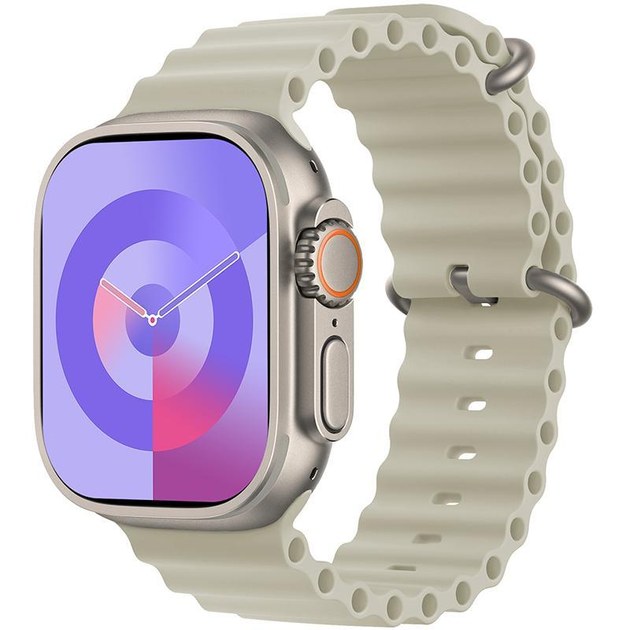 Умные часы HK9 Ultra 2 Max Titanium Case 49mm Серо-Золотые 1 Умные часы HK9 Ultra 2 Max Titanium Case 49mm Серо-Золотые 1