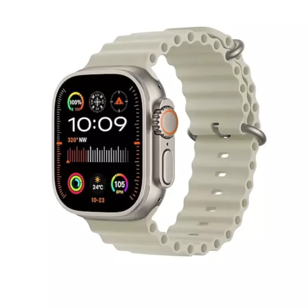 Умные часы HK9 Ultra 2 Titanium Case 49mm Серо-Золотые 1