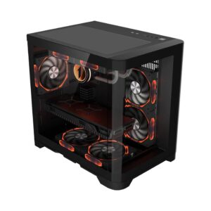 Корпус 1STPLAYER UVIEW UV5 Black (UV5-BK) / mATX 1