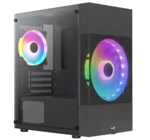 Корпус Aerocool Atomic Lite-G-BK-v2 ACCS-PV33123.11 черный без БП ATX 1x120mm 2xUSB2.0 1xUSB3.0 audi 1