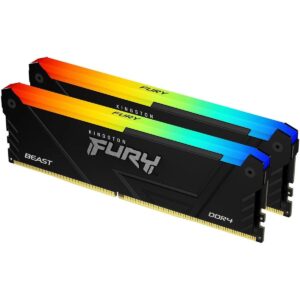 ОЗУ Kingston Fury Beast RGB KF432C16BB2AK2/32 DDR4 2x16GB 3200MHz RTL Gaming PC4-25600 CL16 DIMM 288 1