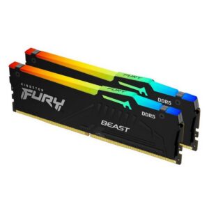 ОЗУ Kingston Fury Beast RGB XMP (KF560C40BBAK2-64) 64GB DDR5 6000 DIMM Non-ECC, CL40, 1.35V, (Kit of 1