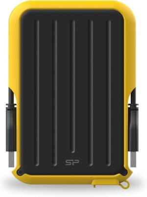 Внешний HDD Silicon Power Armor A66 SP040TBPHD66LS3Y 4TB, 2.5", USB 3.2, Желтый 1