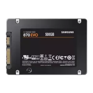 SSD 2,5" 500GB SATA3 Samsung 870 Evo (MZ-77E500BW) (7.0 mm, Samsung MKX, V-NAND 3bit MLC, 512MB DDR4 1