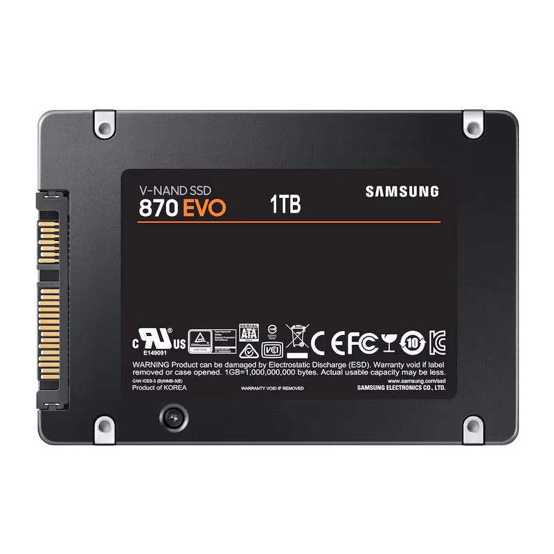 SSD Samsung SATA III 1000Gb MZ-77E1T0BW 870 EVO 2.5" 1 SSD Samsung SATA III 1000Gb MZ-77E1T0BW 870 EVO 2.5" 1