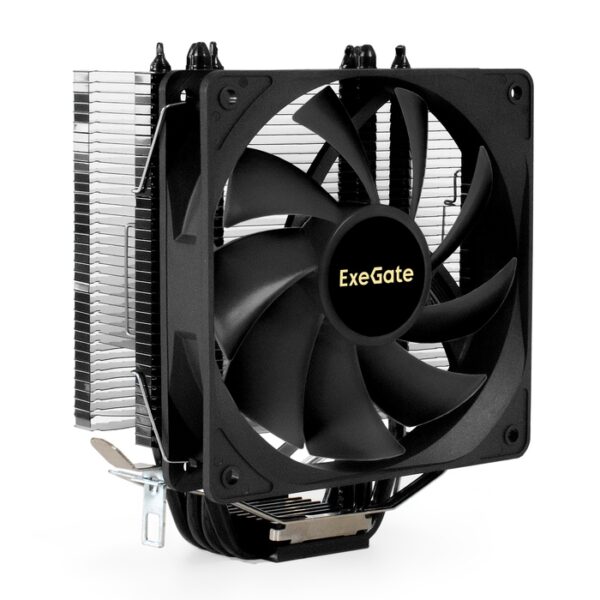 Кулер ExeGate Dark Magic EE400XL-PWM (Al+Cu, черное покрытие, 4 тепл.трубки, LGA775/1150/1151/1155/1 1