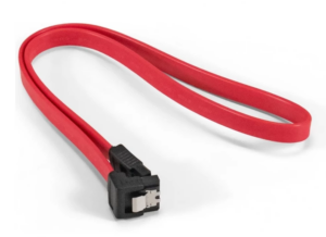 Кабель SATA ExeGate EX-CC-SATA-DATA90-0.5L (7pin/7pin, угловой разъем, металлические защелки, 0,5м) 1