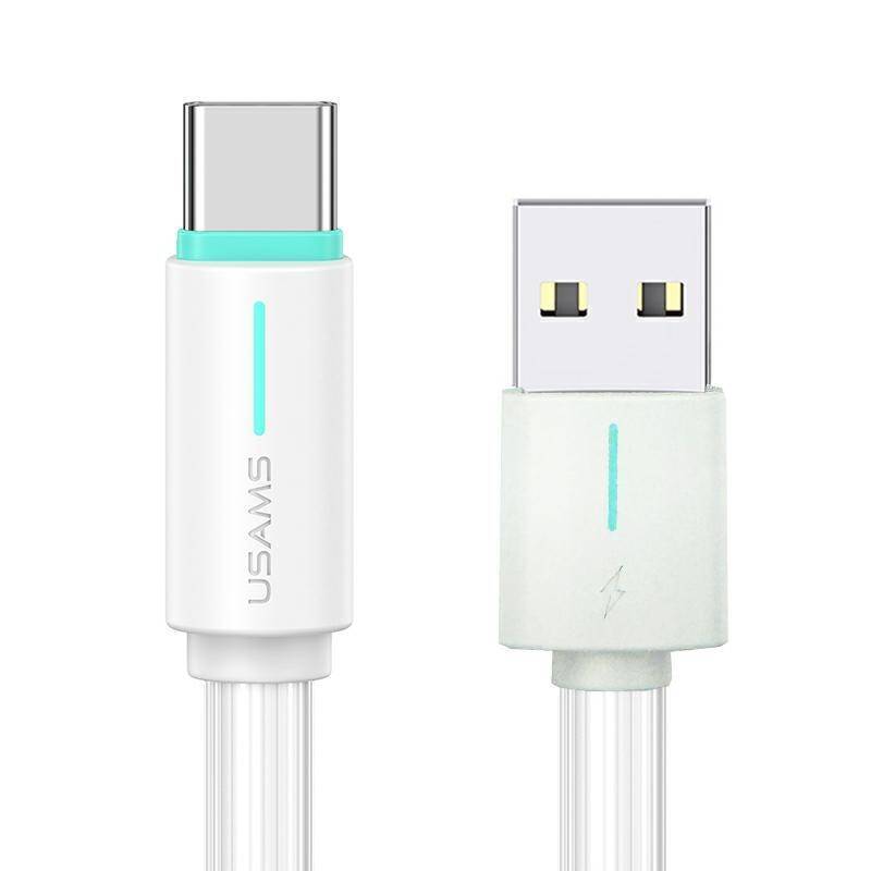 Кабель USB/Type-C USAMS US-SJ732 3A bicolor white 1 Кабель USB/Type-C USAMS US-SJ732 3A bicolor white 1