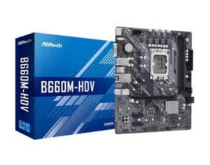 Материнская плата Asrock B660M-HDV Soc-1700 Intel B660 2xDDR4 mATX AC`97 8ch(7.1) GbLAN RAID+VGA+HDM 1