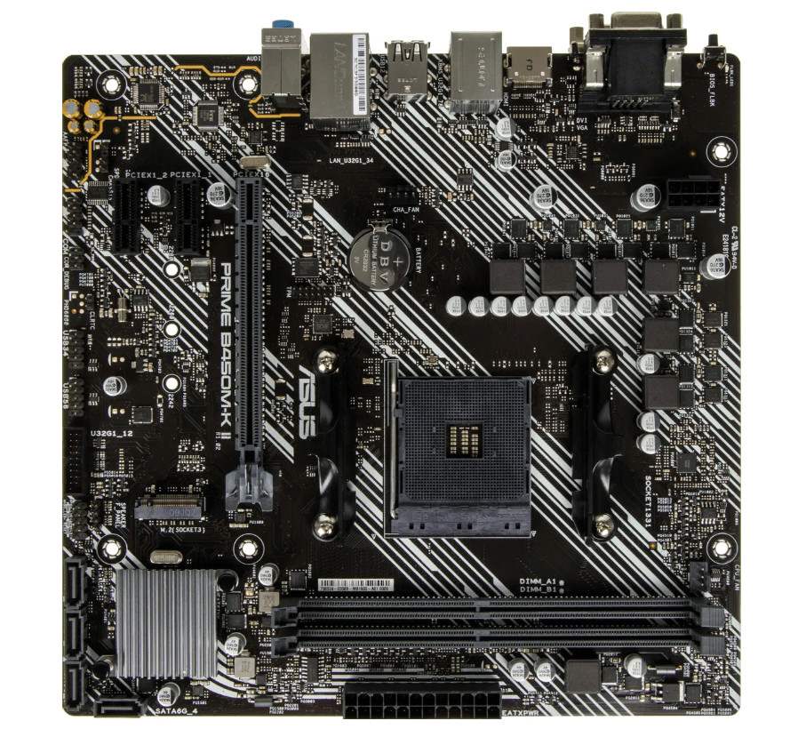 Материнская плата Asus PRIME B450M-K II Soc-AM4 AMD B450 2xDDR4 mATX AC`97 8ch(7.1) GbLAN RAID+VGA+D 1 Материнская плата Asus PRIME B450M-K II Soc-AM4 AMD B450 2xDDR4 mATX AC`97 8ch(7.1) GbLAN RAID+VGA+D 1