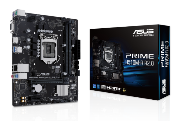 Материнская плата Asus PRIME H510M-R R2.0-SI Soc-1200 Intel H470 2xDDR4 mATX AC`97 8ch(7.1) GbLAN+VG 1