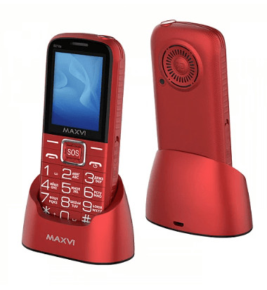 Мобильный телефон Maxvi B21ds up Red 1 Мобильный телефон Maxvi B21ds up Red 1