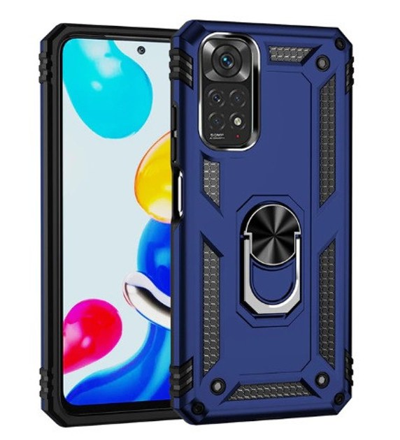 Противоударная накладка Armor Case с кольцом для Xiaomi Redmi Note 13 4G темно-синий 1 Противоударная накладка Armor Case с кольцом для Xiaomi Redmi Note 13 4G темно-синий 1