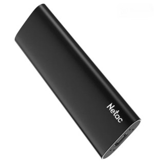 Внешний накопитель SSD Netac 500Gb Z SLIM  (USB3.2, up to 520/480MBs, 100х29.5х 1