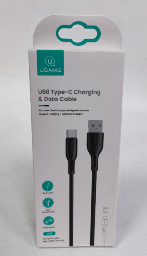 Кабель USB/Type-C USAMS US-SJ501 U68 2A 1m black 1